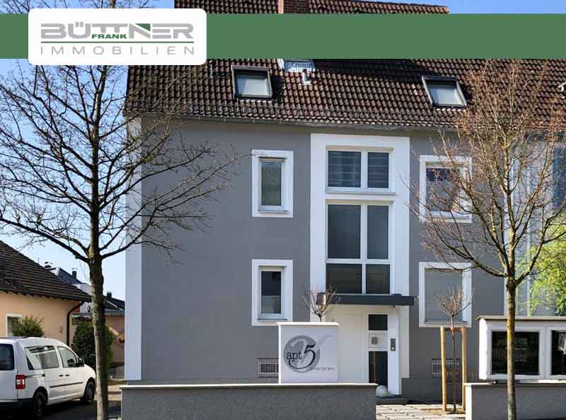 Ansicht eines Mehrfamilienhauses.