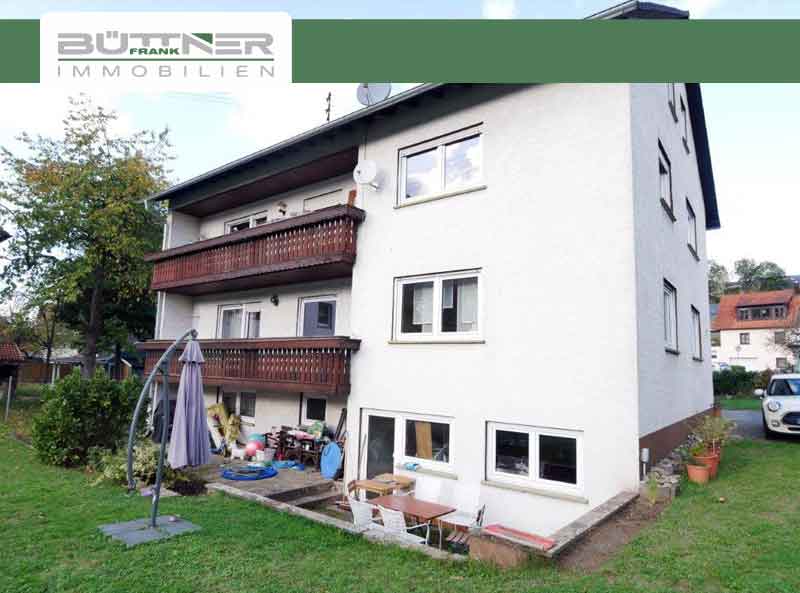 Ansicht eines Mehrfamilienhauses.