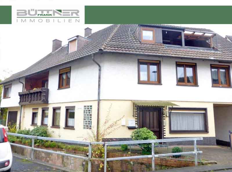 Ansicht eines Mehrfamilienhauses.
