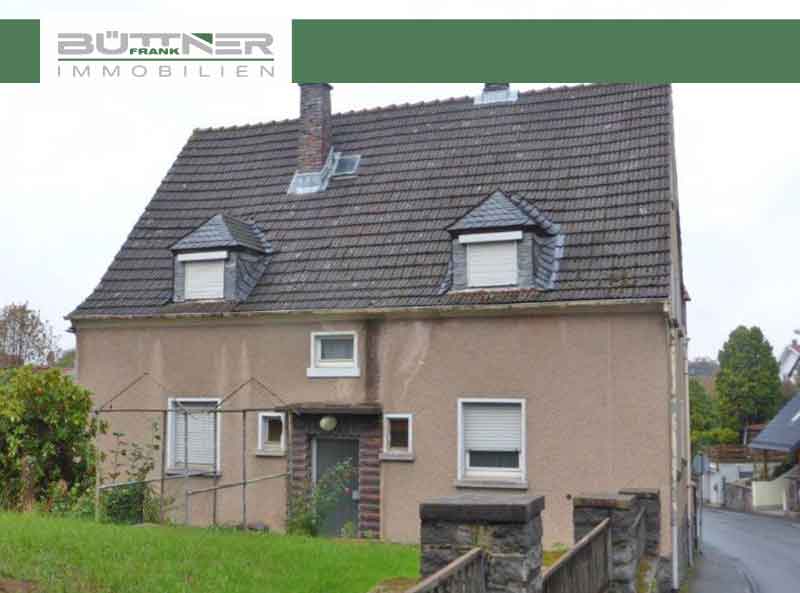Ansicht eines Einfamilienhauses.